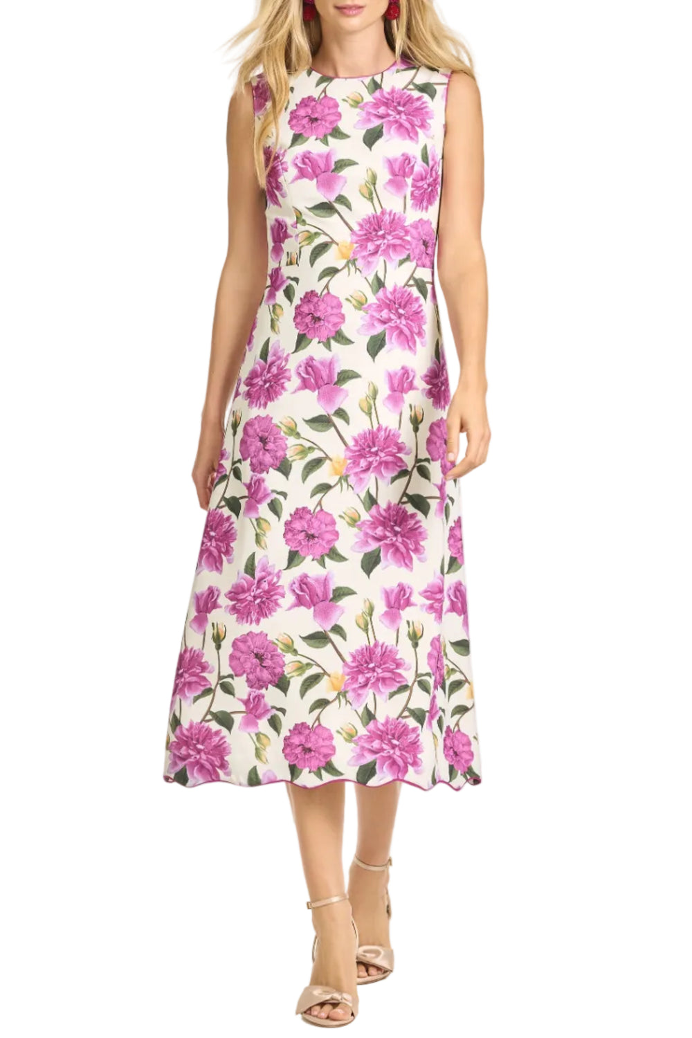 Devon Dress in Azelea Pink Peony