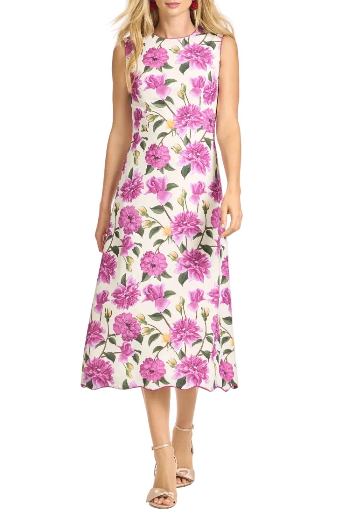 Devon Dress in Azelea Pink Peony