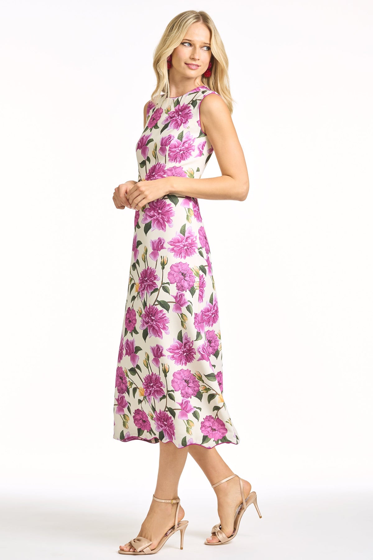 Devon Dress in Azelea Pink Peony