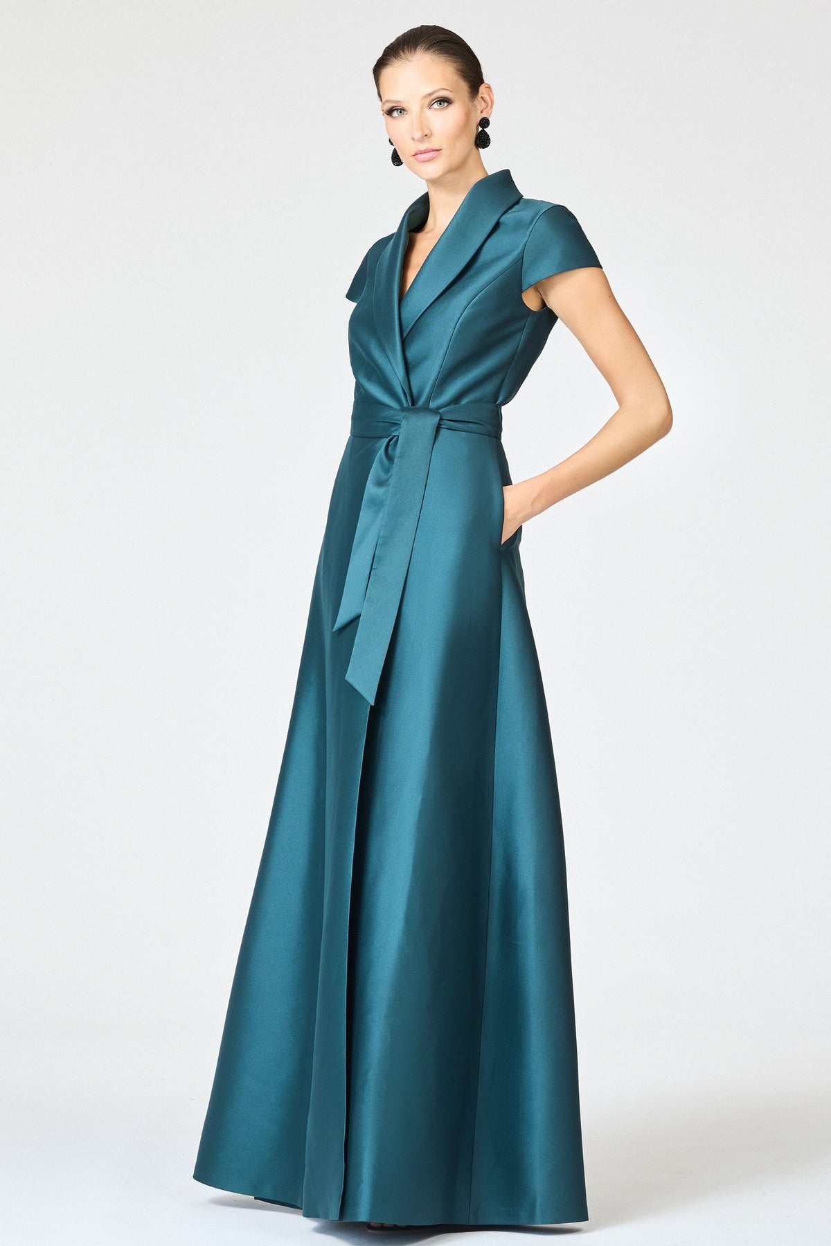 Etienne Gown in Forest Green