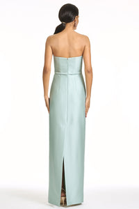 Embellished Sophia Gown in Celadon Floral