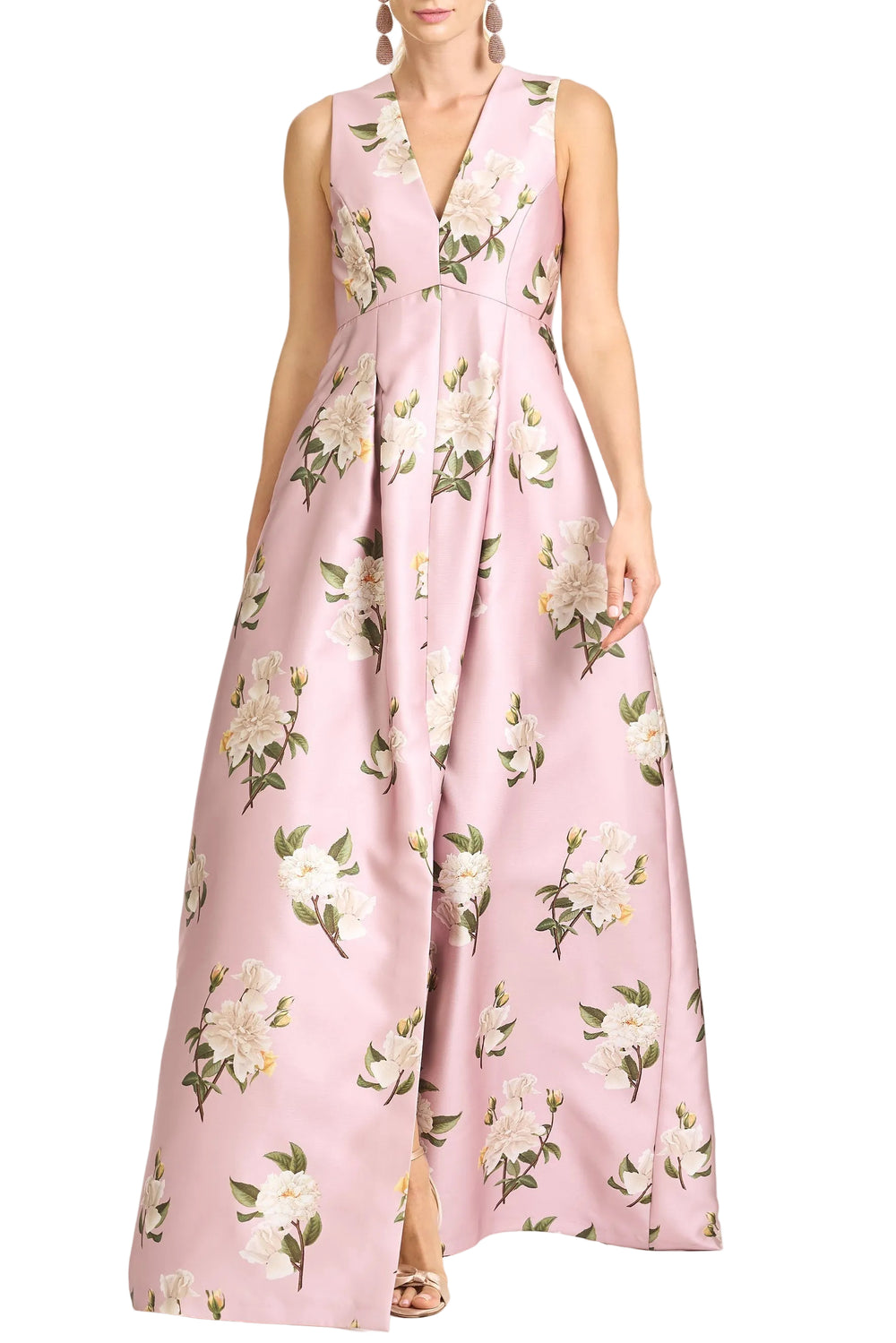 Brooklynne Gown in Rose Quartz Tea Roses