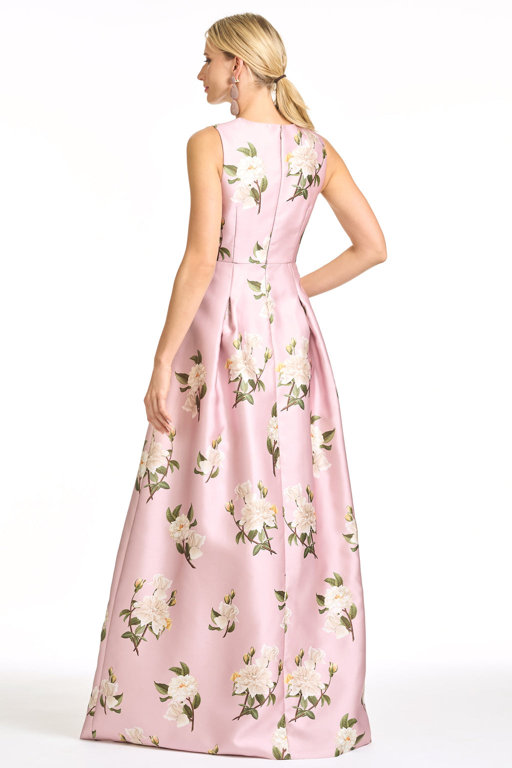 Brooklynne Gown in Rose Quartz Tea Roses