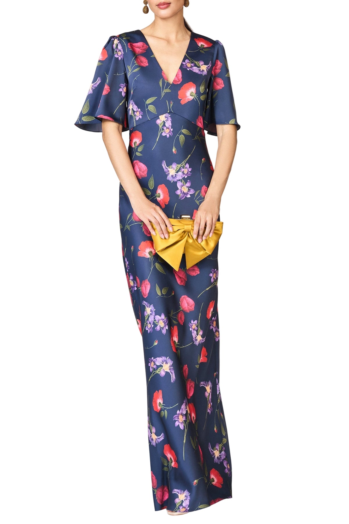 Mae Gown in Midnight Jardin