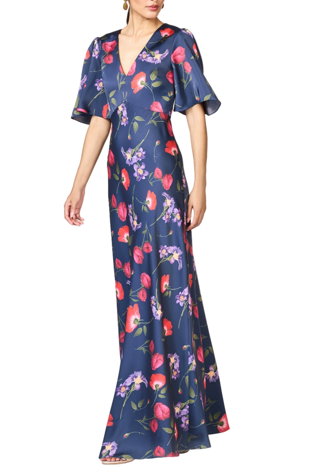 Mae Gown in Midnight Jardin
