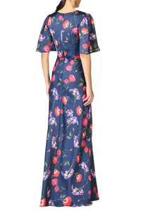 Mae Gown in Midnight Jardin