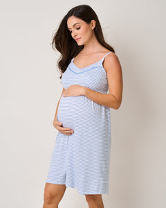 The Essential Maternity Set in Periwinkle & La Mer