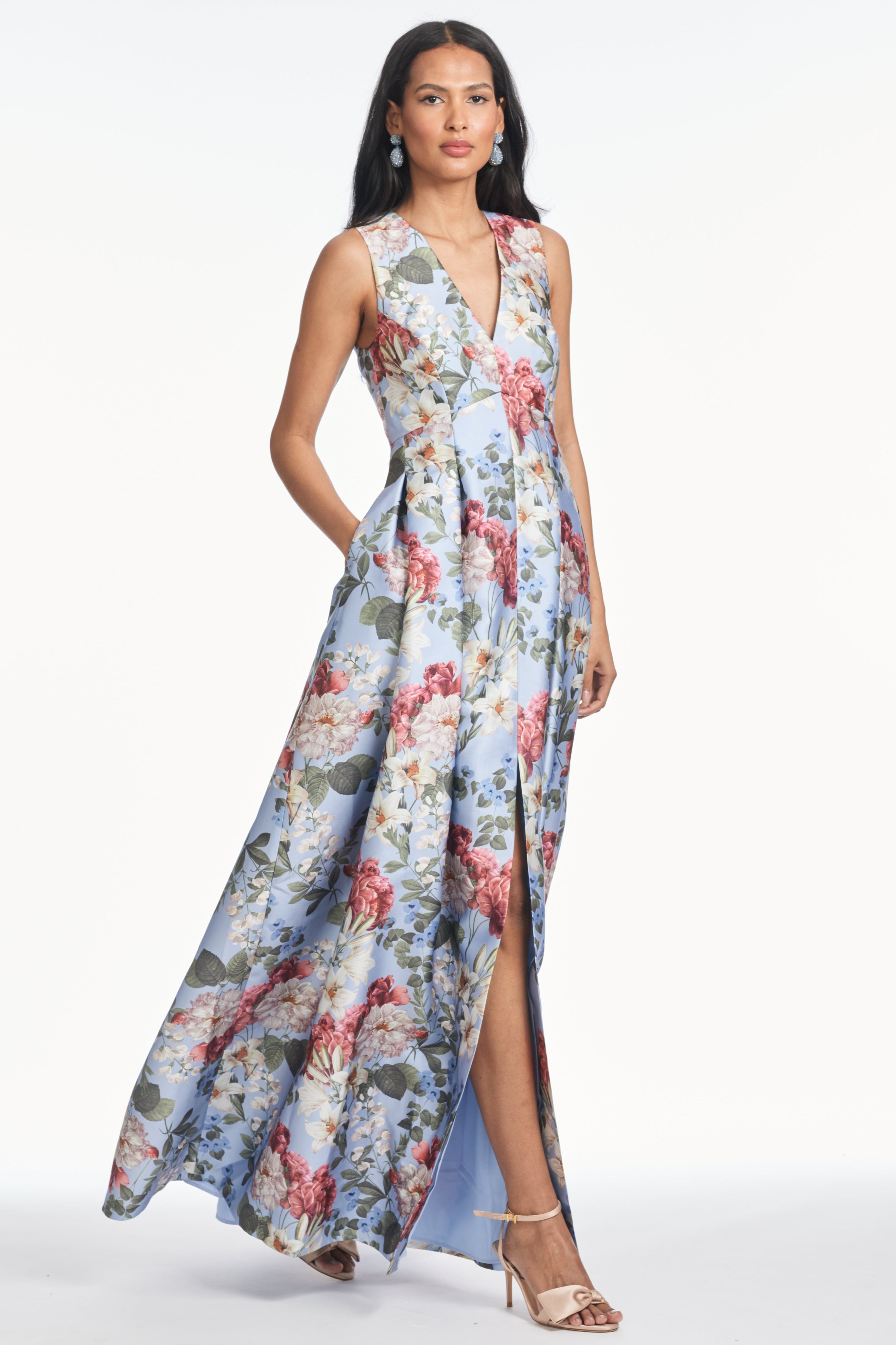 Brooke Gown in Powder Blue Bouquet