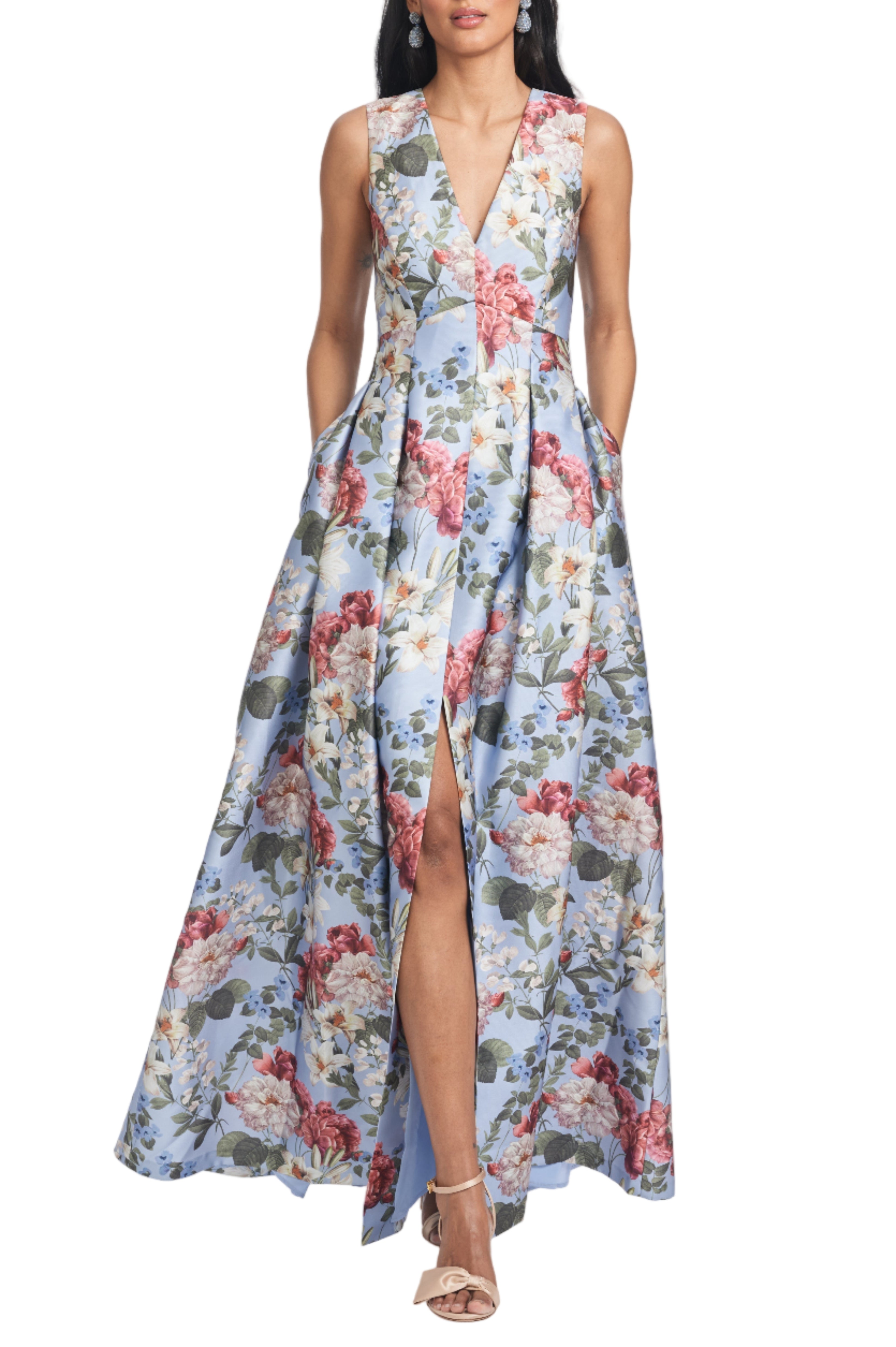 Brooke Gown in Powder Blue Bouquet