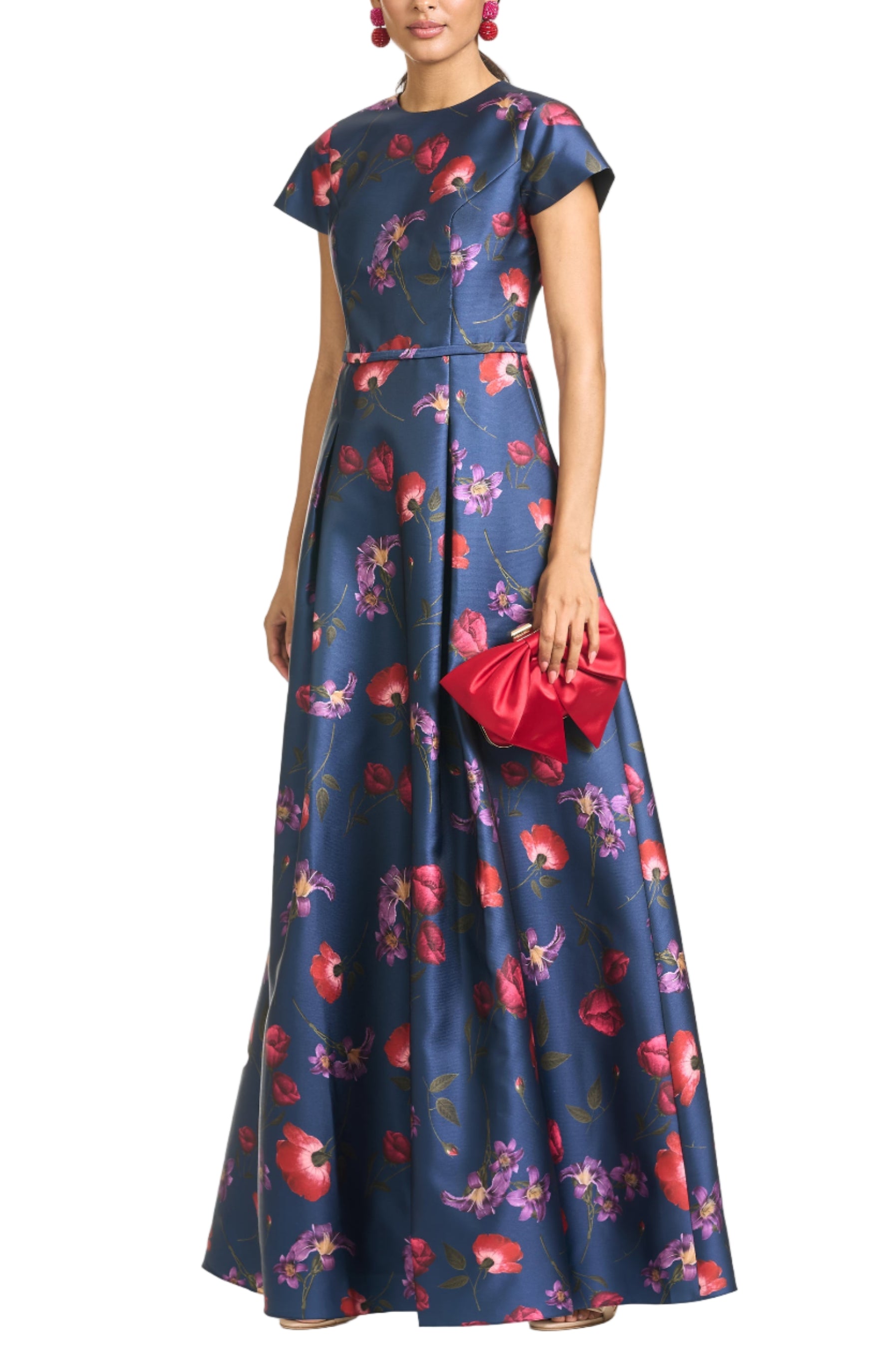 Blythe Gown in Midnight Jardin