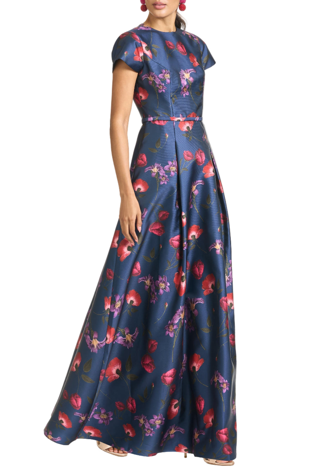 Blythe Gown in Midnight Jardin