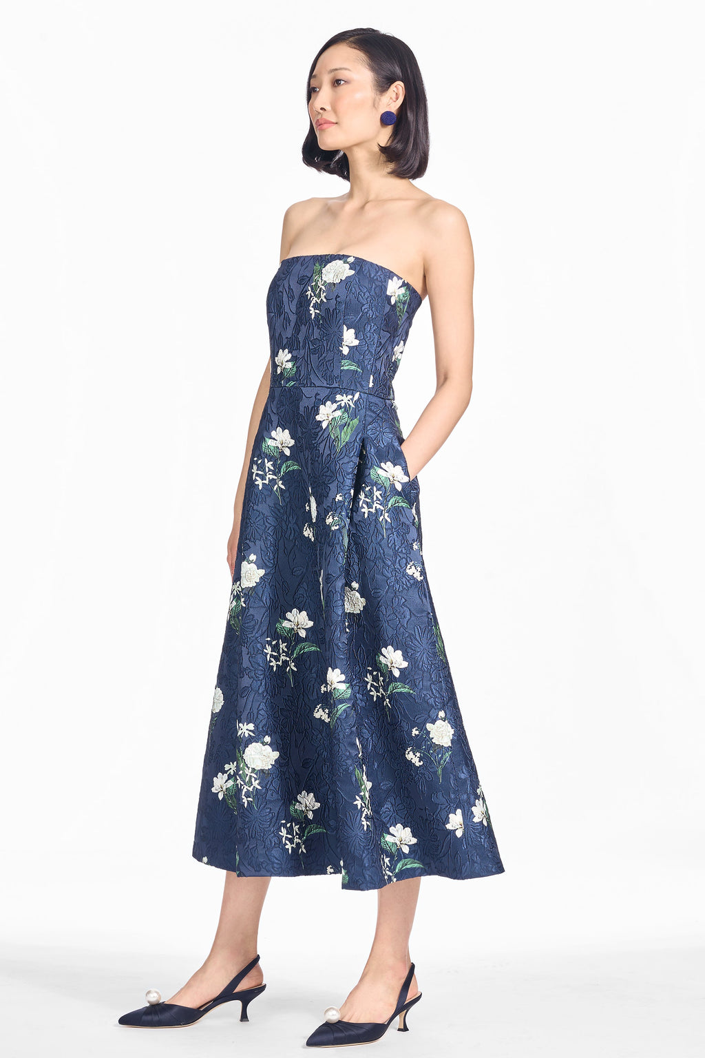 Shay Dress in Alabaster Nocturne Floral
