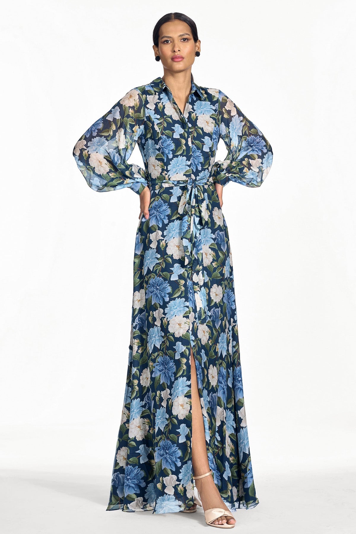 Priscilla Gown in Porcelain Botanica