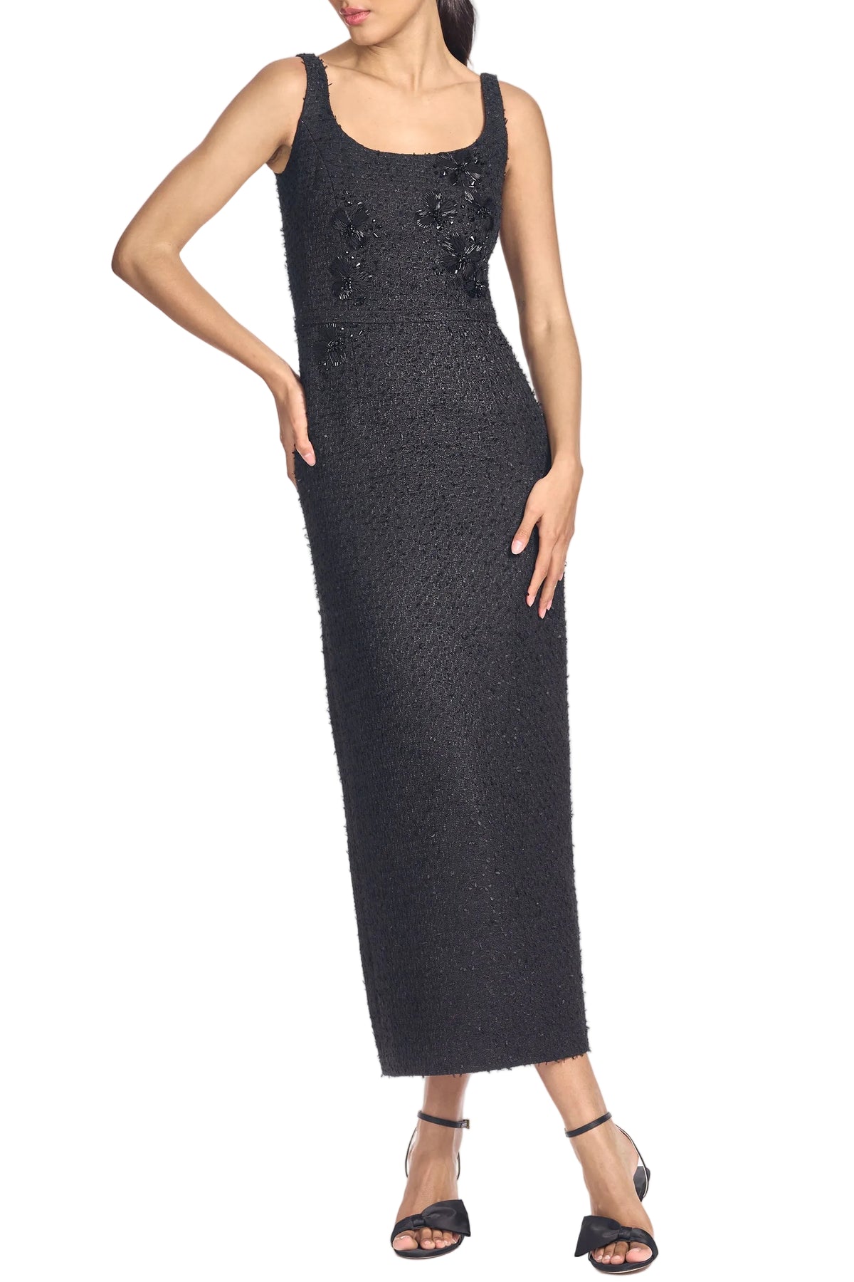 Leta Dress in Carbon Roses