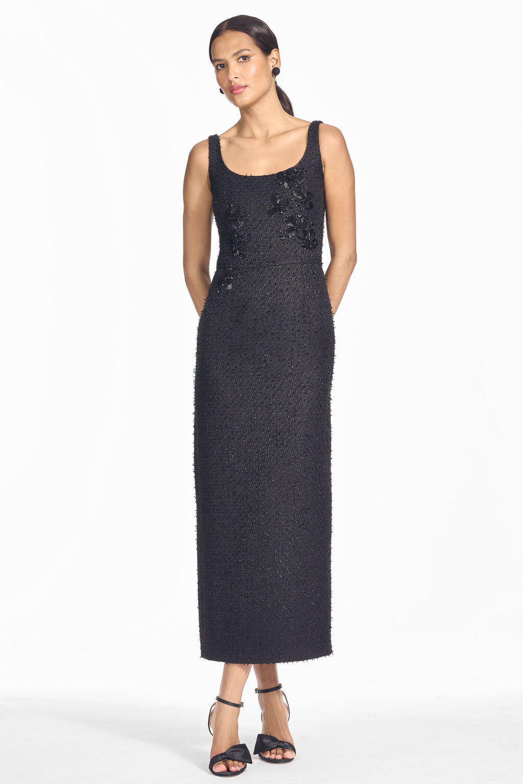 Leta Dress in Carbon Roses