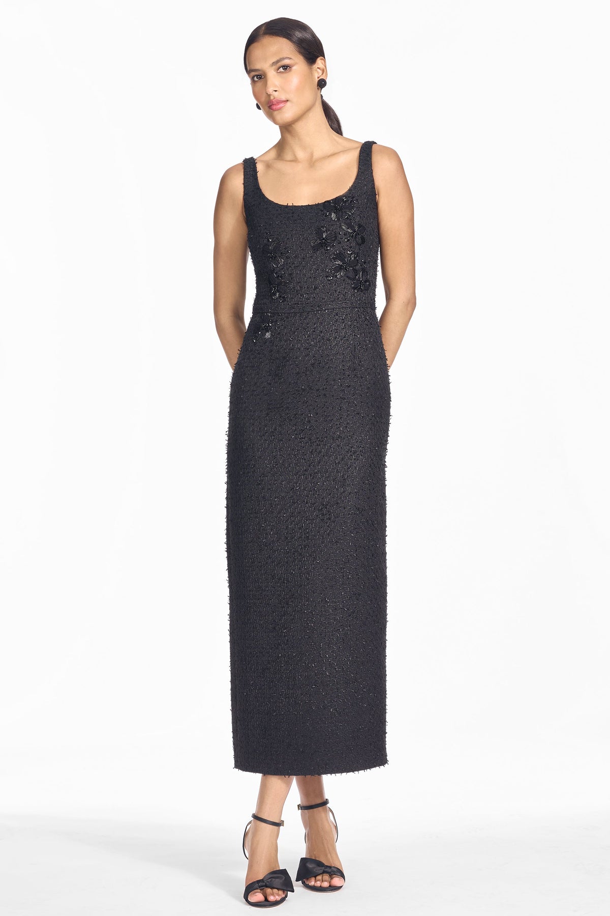 Leta Dress in Carbon Roses
