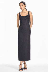 Leta Dress in Carbon Roses