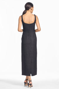 Leta Dress in Carbon Roses