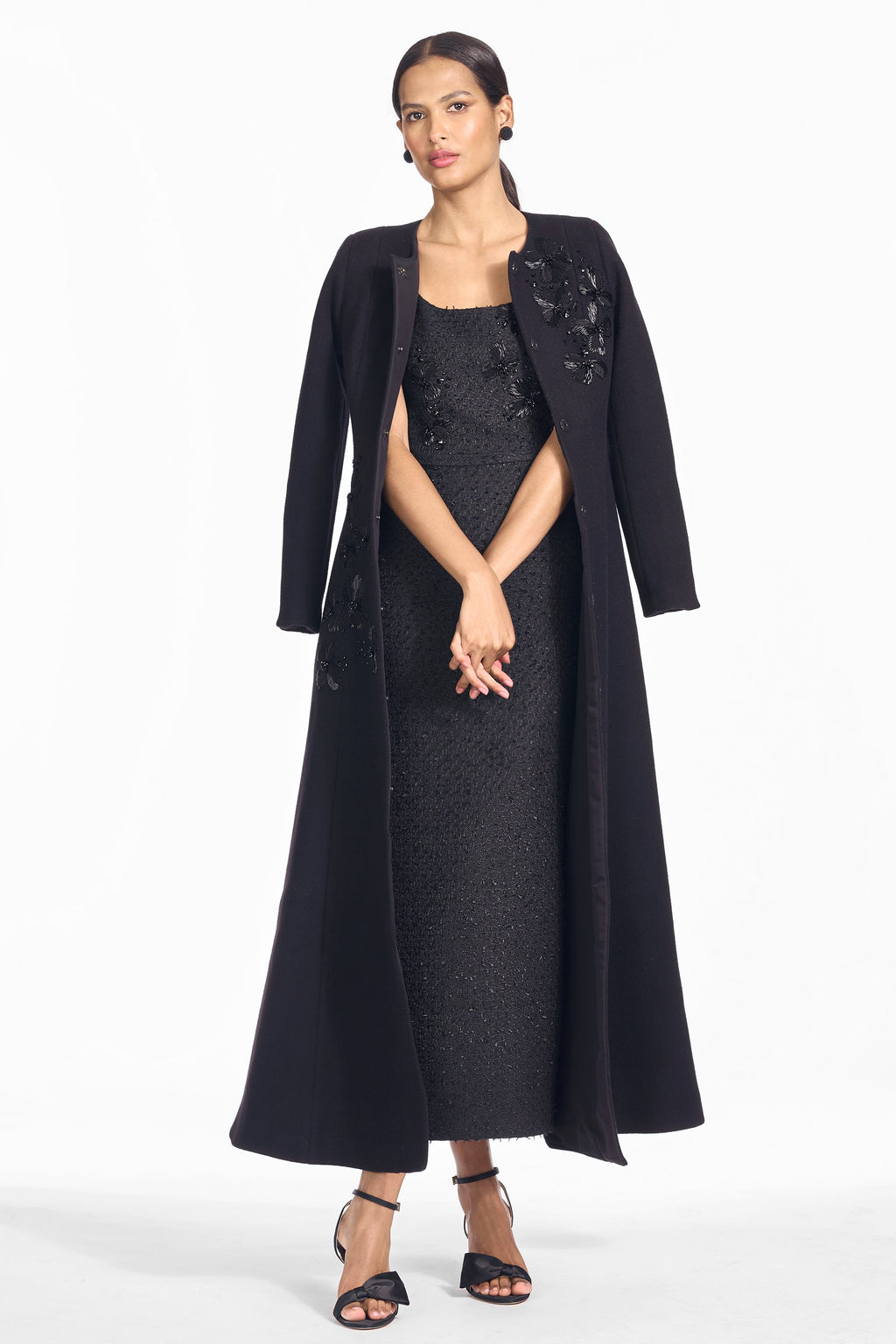 Leta Dress in Carbon Roses