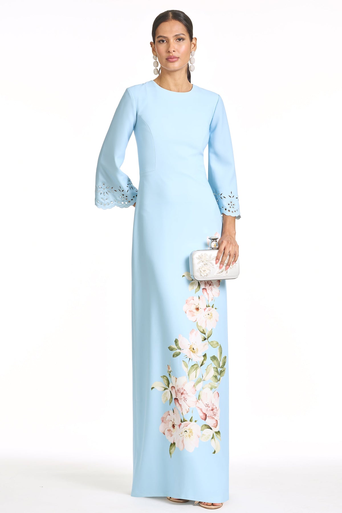 Kitty Gown in Sky Blue Raceme