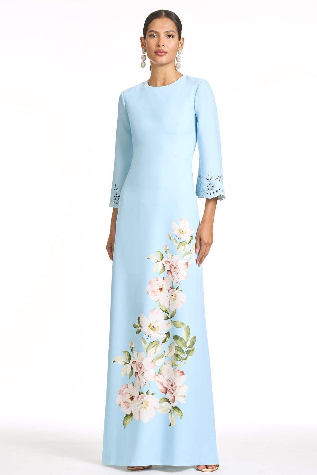 Kitty Gown in Sky Blue Raceme