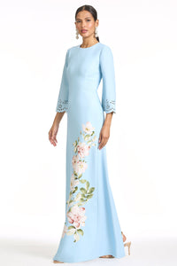 Kitty Gown in Sky Blue Raceme