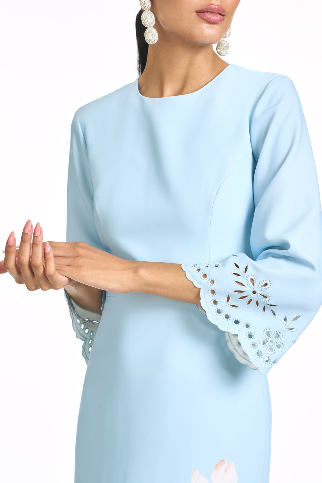Kitty Gown in Sky Blue Raceme