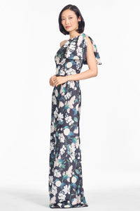 Aubrey Gown in Ink & Ivory Blooms