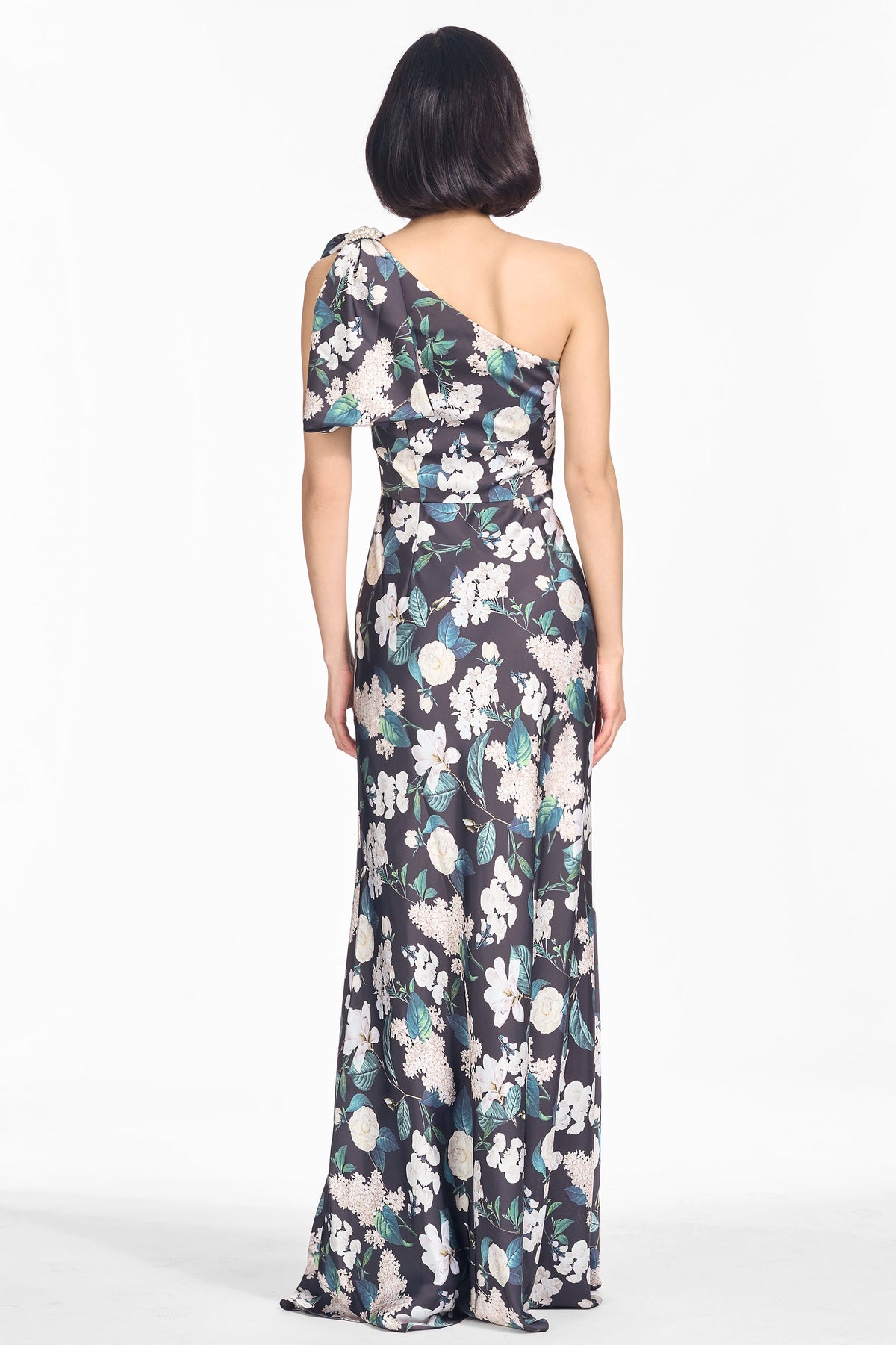 Aubrey Gown in Ink & Ivory Blooms