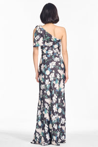 Aubrey Gown in Ink & Ivory Blooms