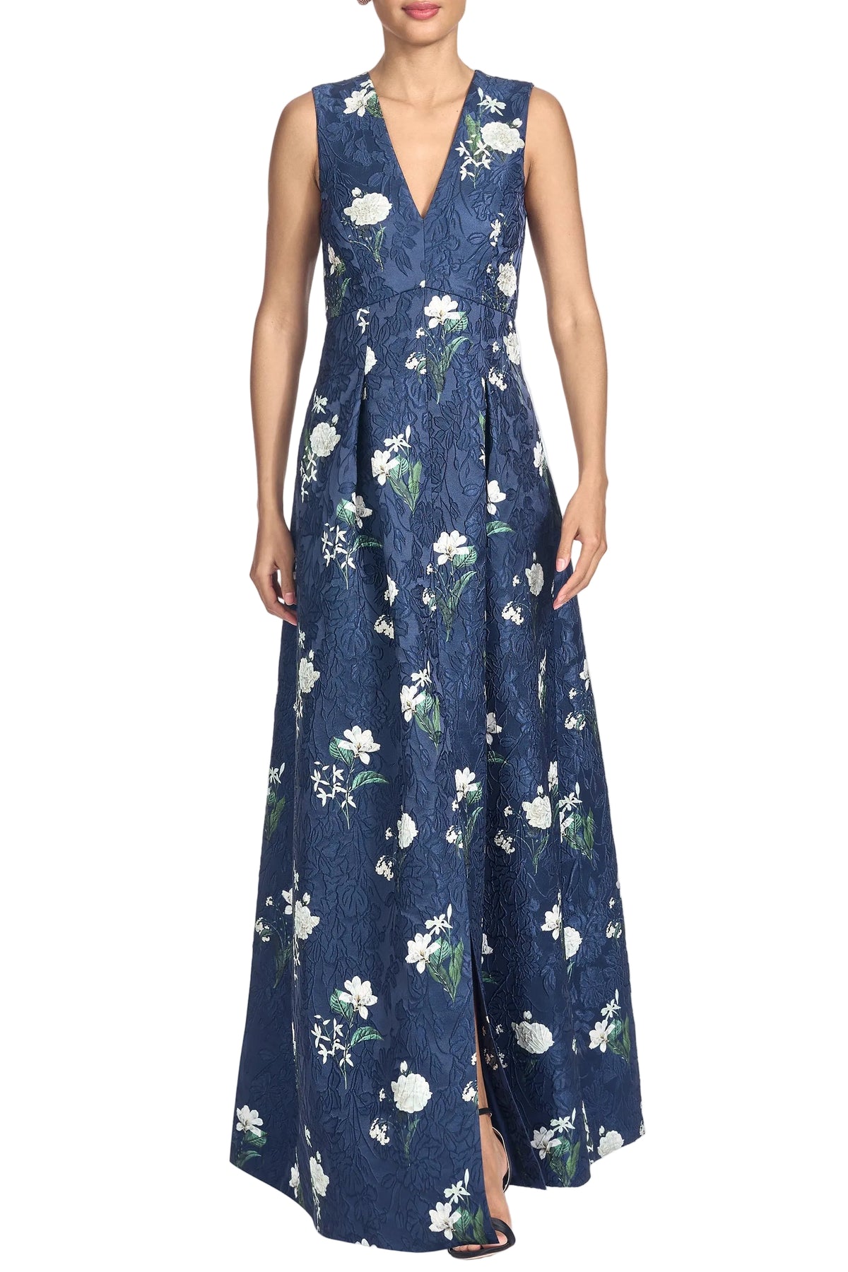 Embellished Brooklynne Gown in Alabaster Nocturne Floral