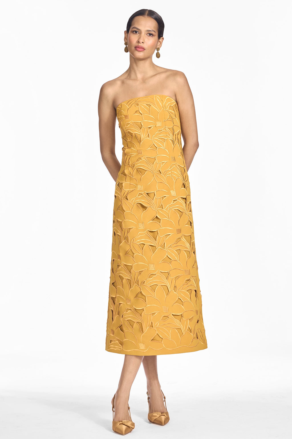 Pamela Dress in Saffron