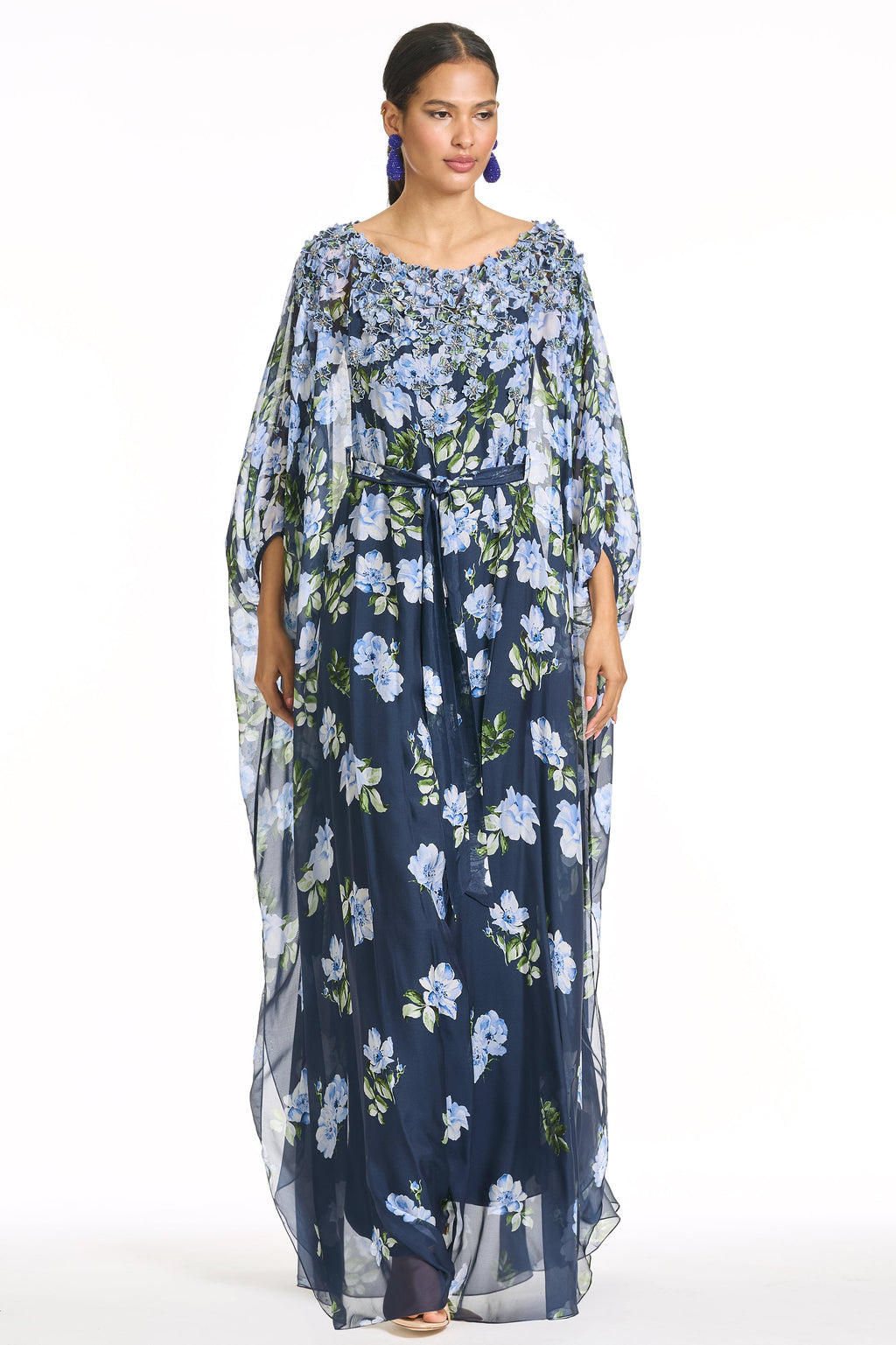 Embellished Gilda Gown in Corsage Degrade