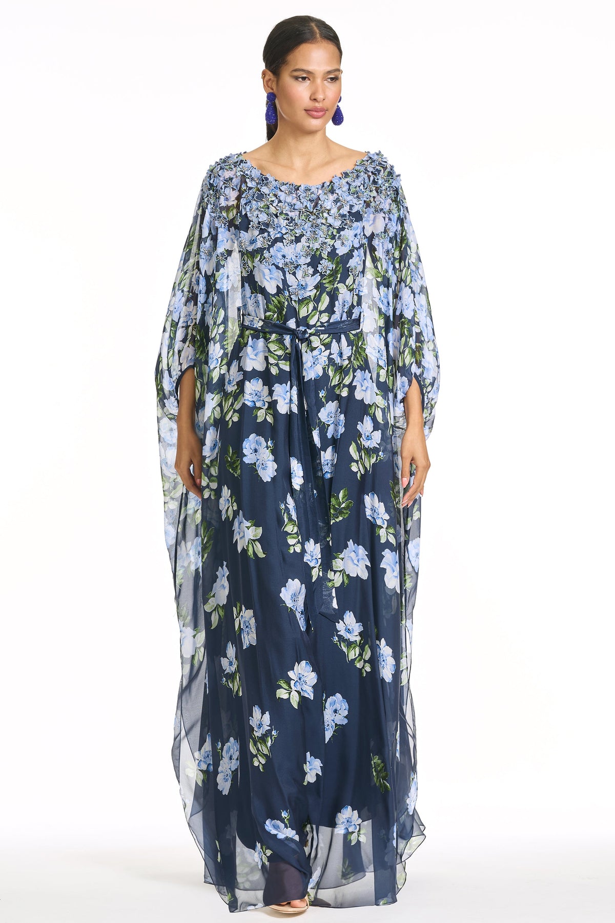 Embellished Gilda Gown in Corsage Degrade