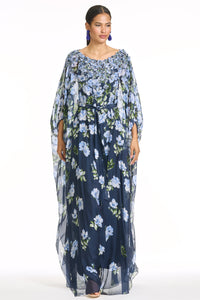 Embellished Gilda Gown in Corsage Degrade