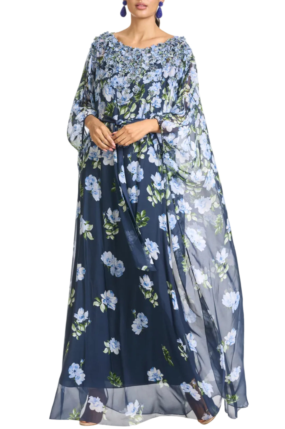 Embellished Gilda Gown in Corsage Degrade