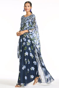 Embellished Gilda Gown in Corsage Degrade