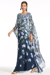Embellished Gilda Gown in Corsage Degrade