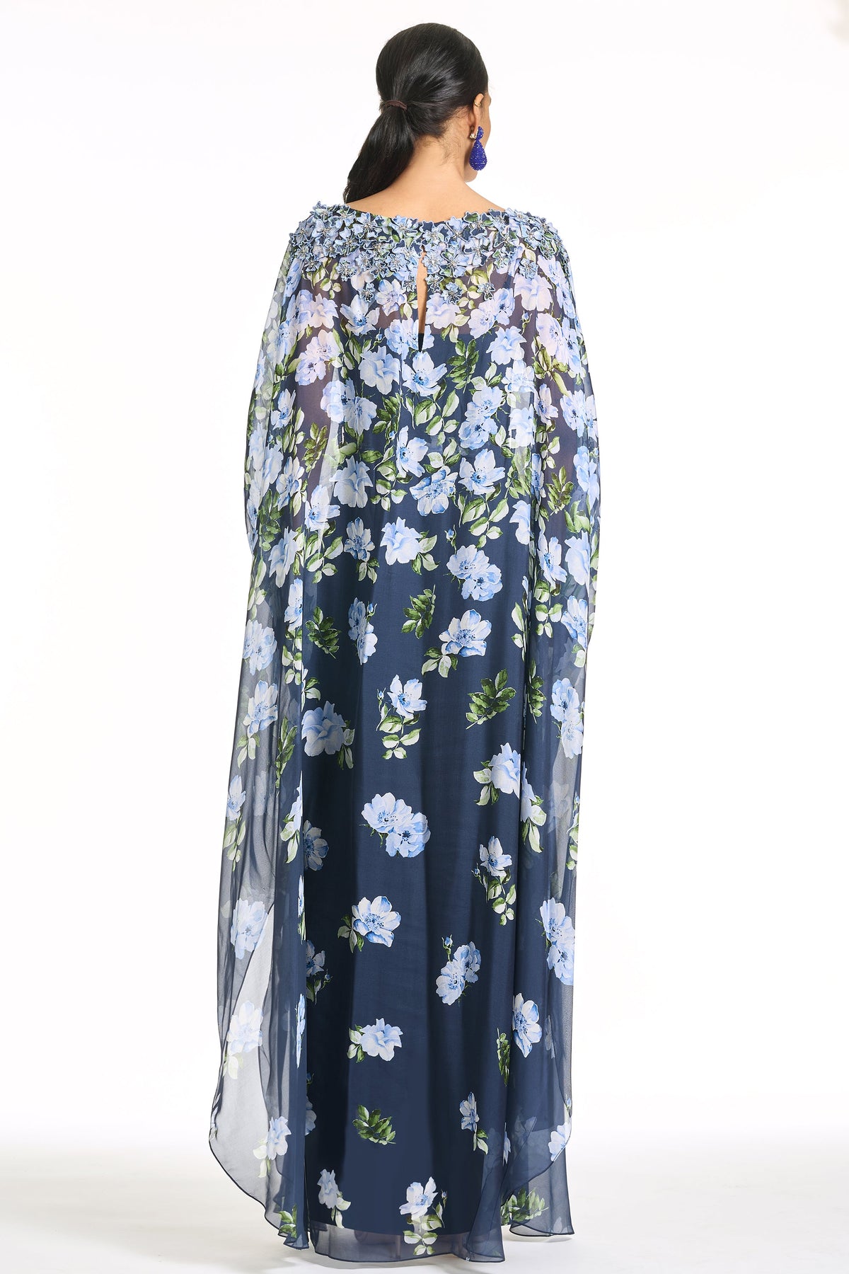 Embellished Gilda Gown in Corsage Degrade