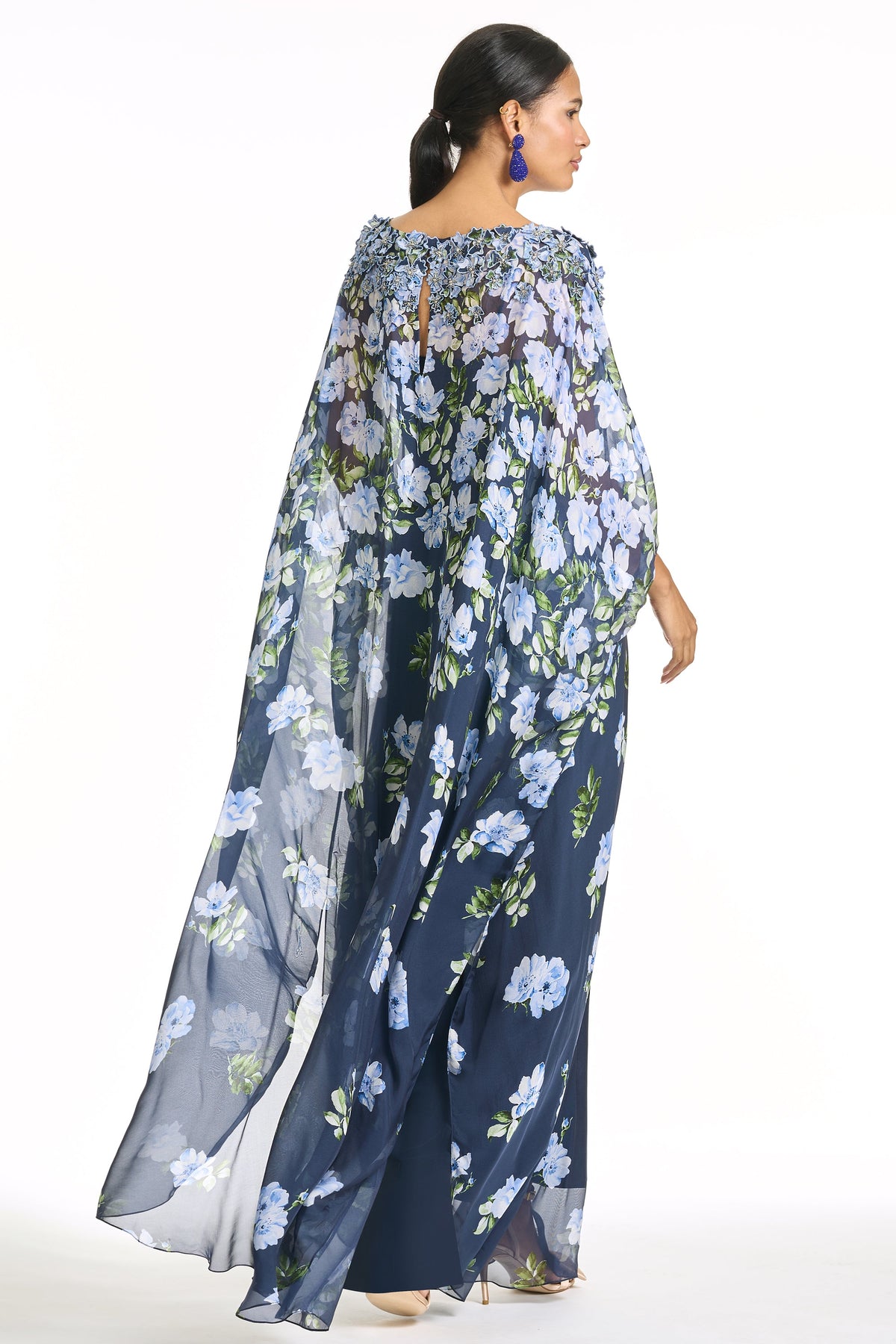 Embellished Gilda Gown in Corsage Degrade