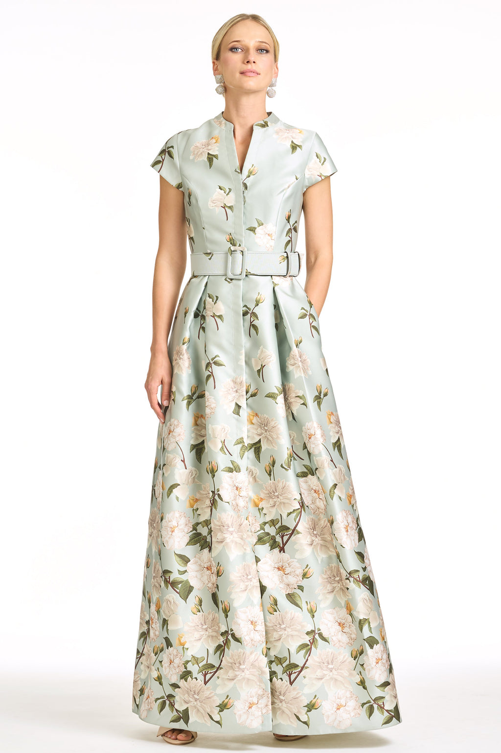 Marta Gown in Celadon Sweetbriar Degrade