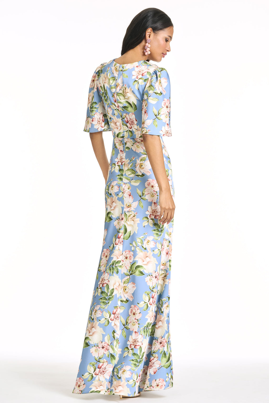 Mae Gown in Twilight Camellias