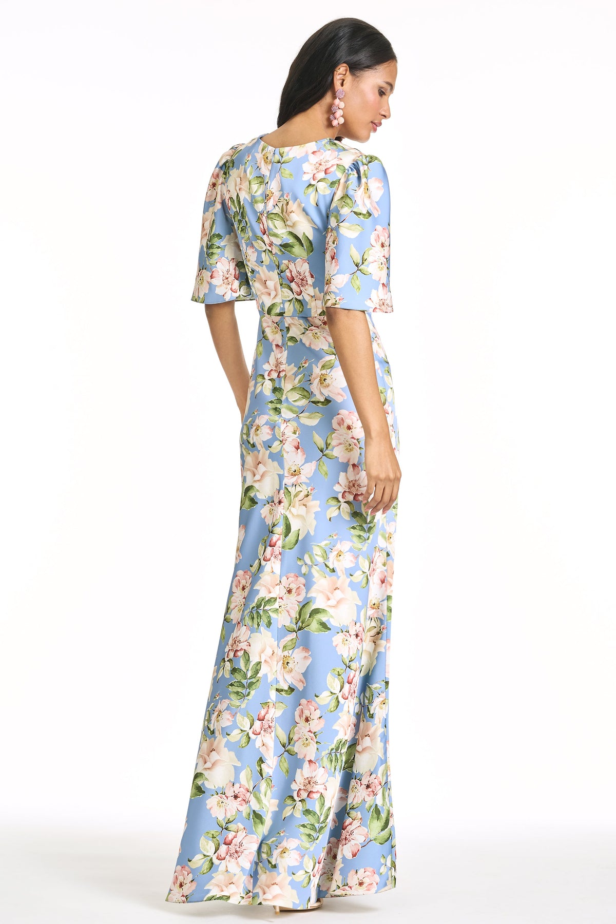 Mae Gown in Twilight Camellias