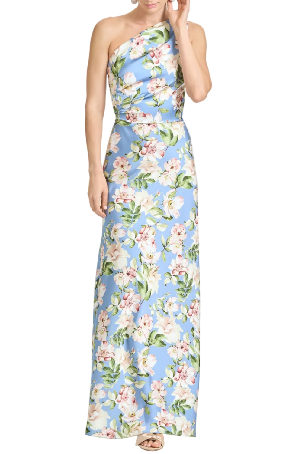 Delphine Gown in Twilight Camellias