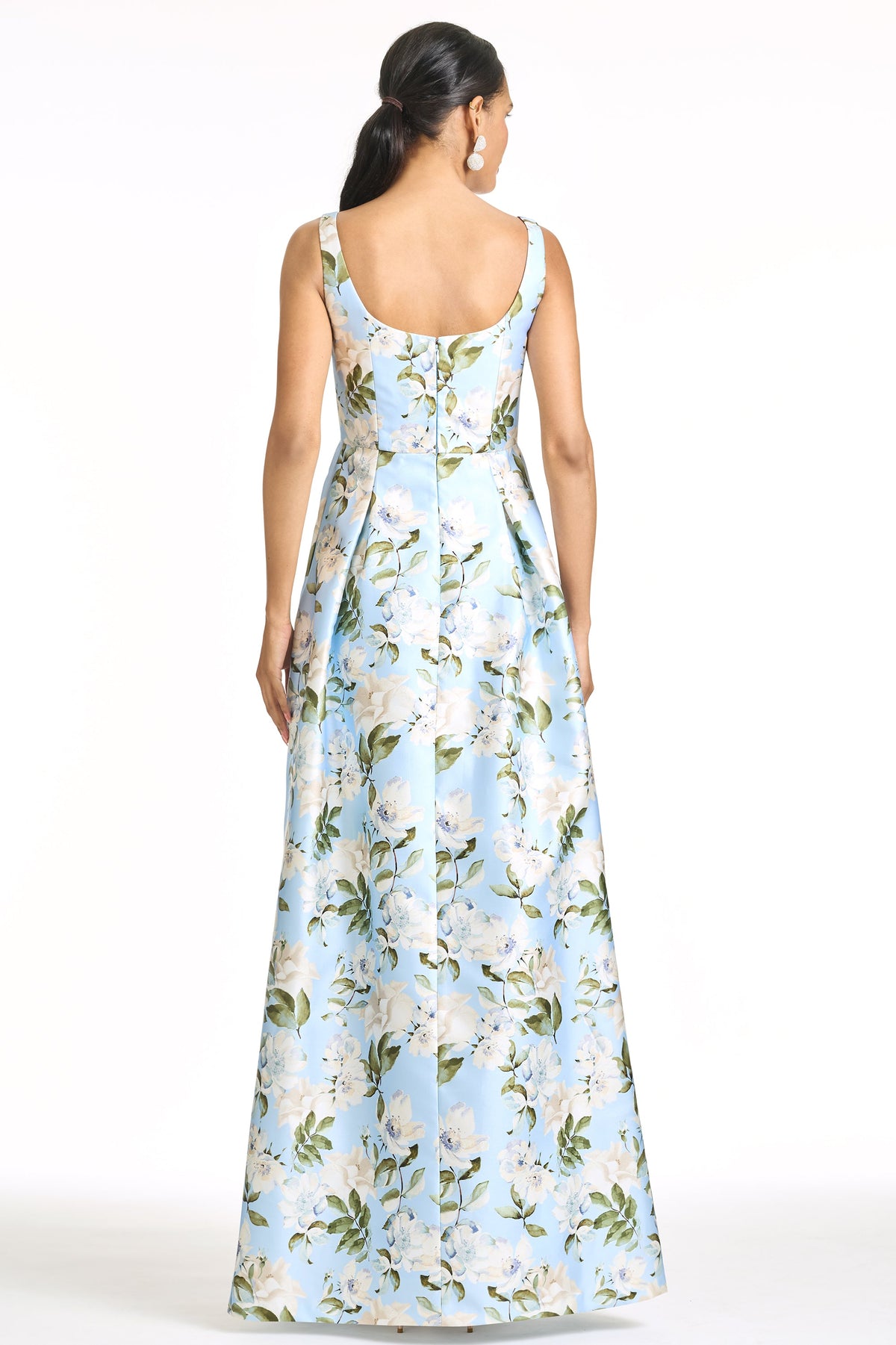 Aurora Gown in Sky Camellia
