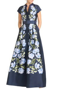 Marta Gown in Floral Fresco