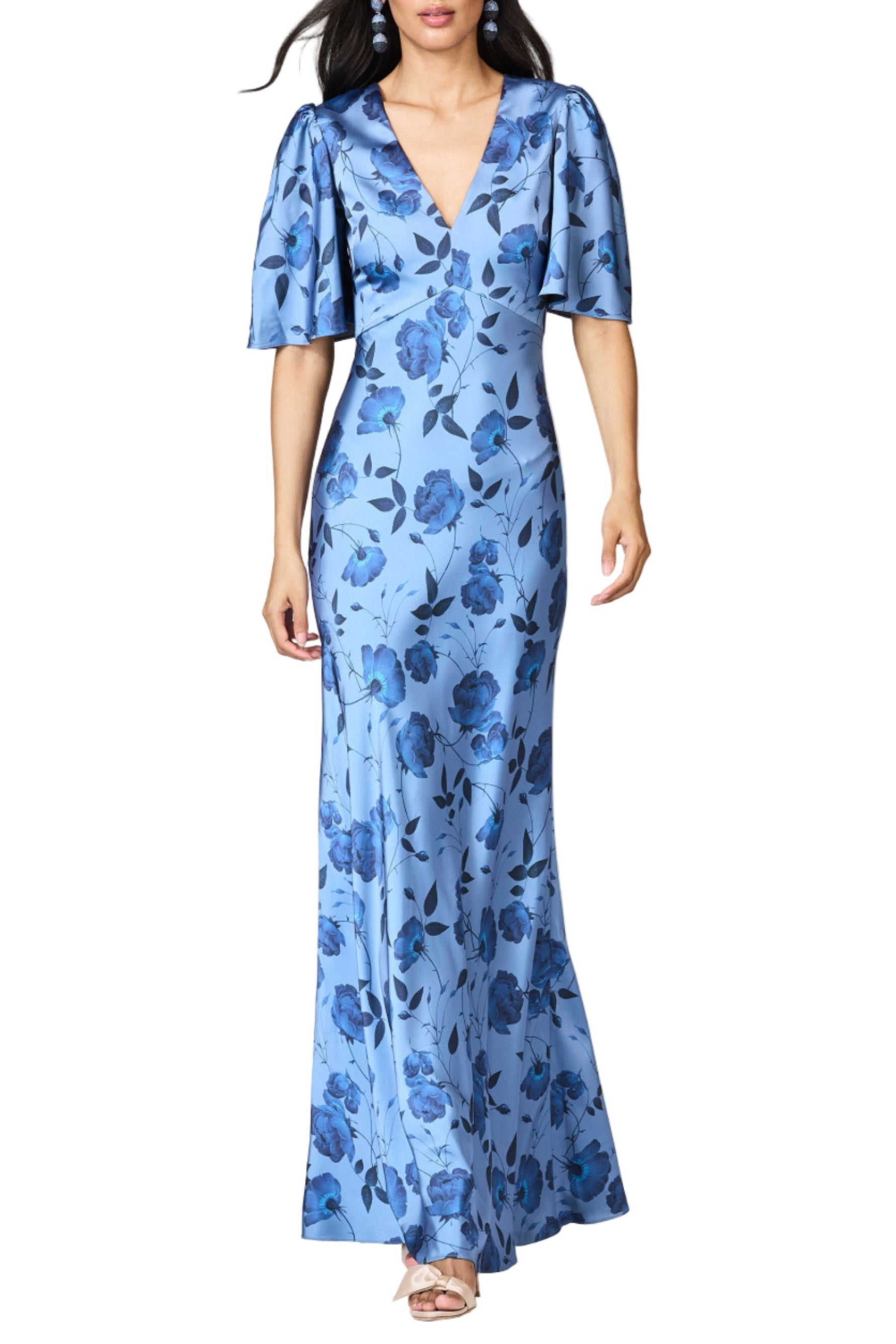 Mae Gown in Wild Steel Roses