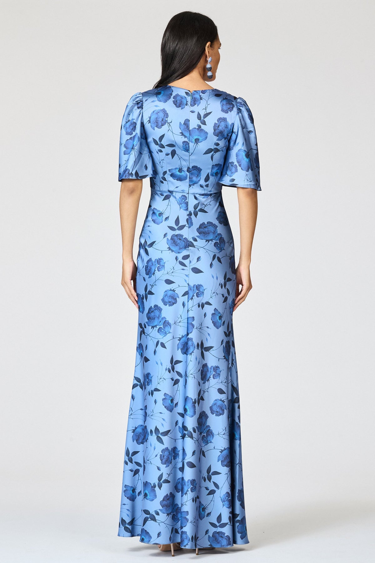 Mae Gown in Wild Steel Roses
