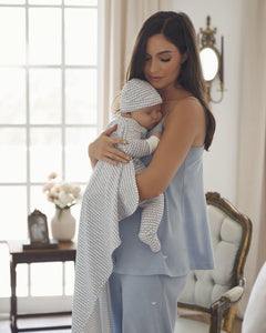 Pima Baby Blanket in La Mer