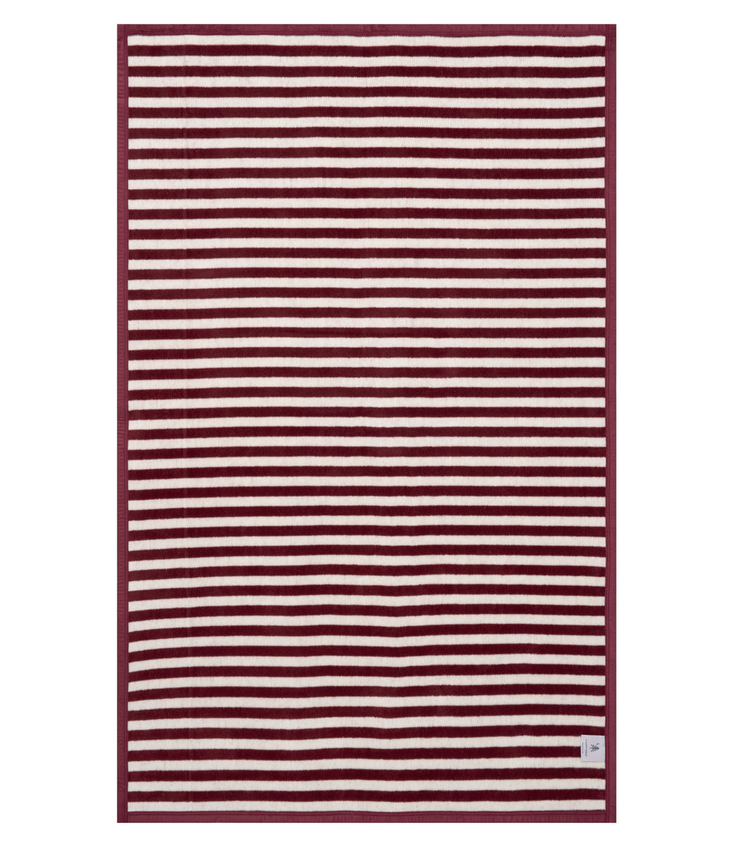 Sideline Stripe Maroon Midi Blanket
